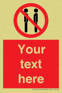 Custom prohibition not face to face